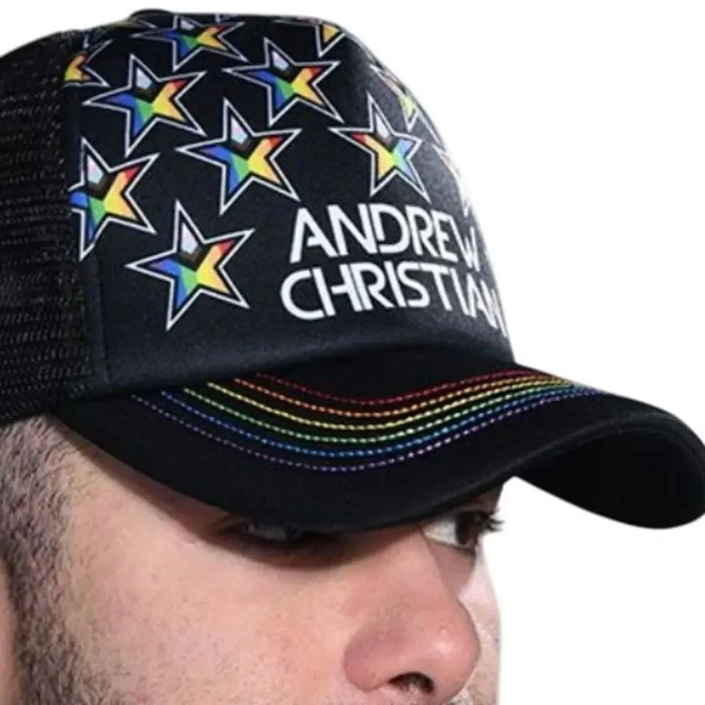 Andrew Christian Progress Pride Star Trucker Cap